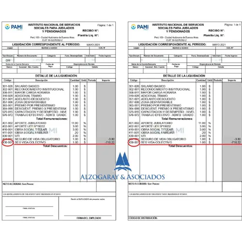 RECIBO DE SUELDO PAMI